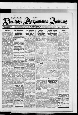 Deutsche allgemeine Zeitung vom 20.01.1926