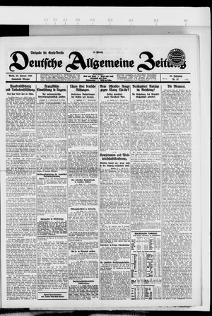 Deutsche allgemeine Zeitung vom 23.01.1926