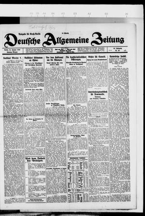 Deutsche allgemeine Zeitung vom 24.01.1926