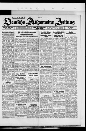 Deutsche allgemeine Zeitung vom 26.01.1926
