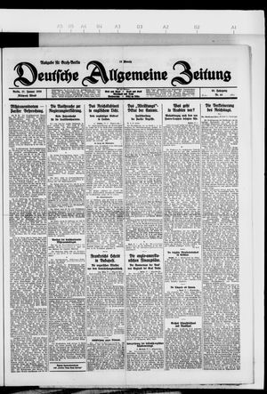 Deutsche allgemeine Zeitung on Jan 27, 1926