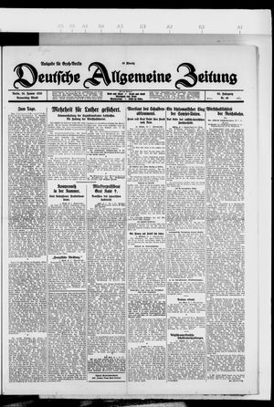 Deutsche allgemeine Zeitung vom 28.01.1926