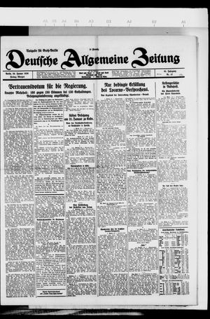 Deutsche allgemeine Zeitung on Jan 29, 1926