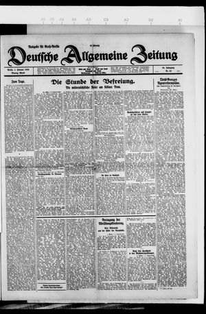 Deutsche allgemeine Zeitung on Feb 1, 1926