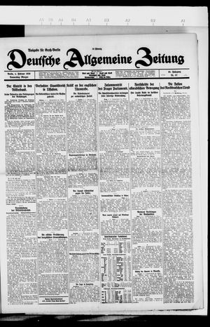 Deutsche allgemeine Zeitung on Feb 4, 1926