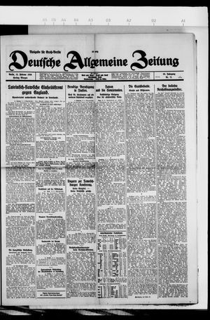 Deutsche allgemeine Zeitung on Feb 12, 1926