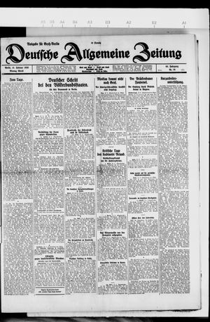 Deutsche allgemeine Zeitung vom 15.02.1926