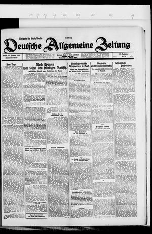 Deutsche allgemeine Zeitung vom 27.02.1926