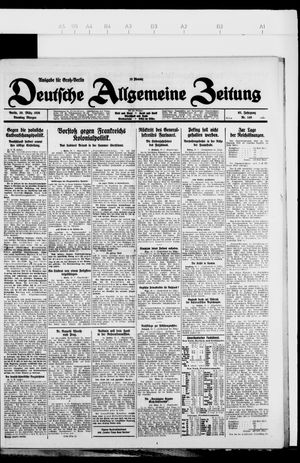 Deutsche allgemeine Zeitung on Mar 30, 1926