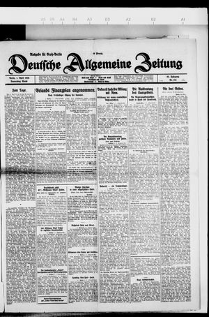 Deutsche allgemeine Zeitung on Apr 1, 1926