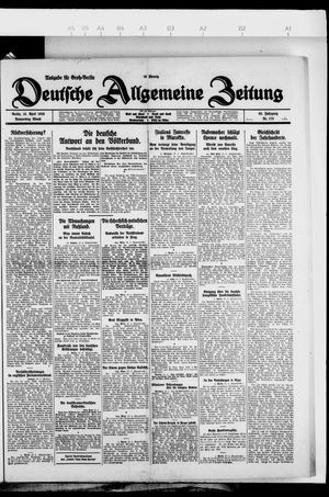 Deutsche allgemeine Zeitung vom 15.04.1926