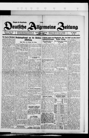 Deutsche allgemeine Zeitung vom 29.04.1926