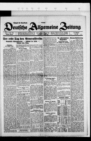 Deutsche allgemeine Zeitung on May 5, 1926