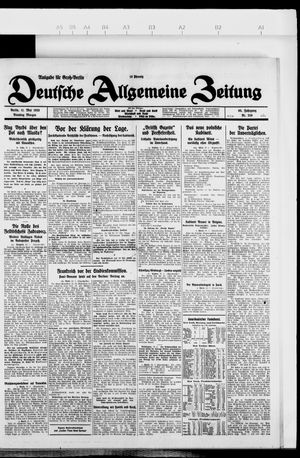 Deutsche allgemeine Zeitung vom 11.05.1926