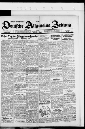 Deutsche allgemeine Zeitung on May 12, 1926