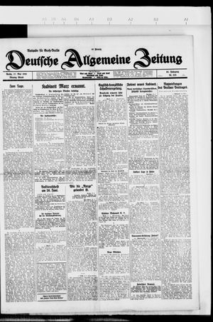 Deutsche allgemeine Zeitung vom 17.05.1926