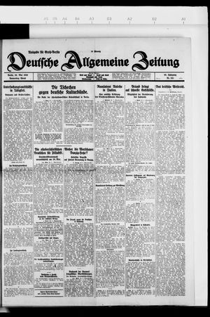Deutsche allgemeine Zeitung vom 20.05.1926