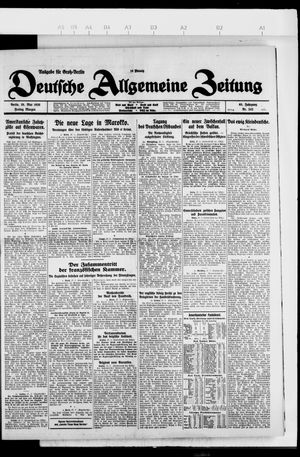 Deutsche allgemeine Zeitung on May 28, 1926