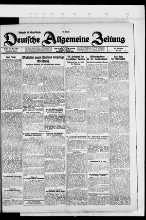 Deutsche allgemeine Zeitung vom 29.05.1926
