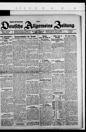 Deutsche allgemeine Zeitung vom 02.06.1926