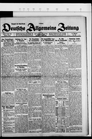 Deutsche allgemeine Zeitung vom 06.06.1926