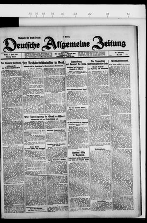 Deutsche allgemeine Zeitung on Jun 7, 1926