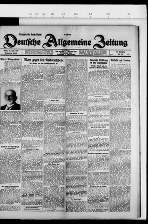 Deutsche allgemeine Zeitung vom 10.06.1926