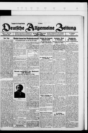 Deutsche allgemeine Zeitung on Jun 17, 1926