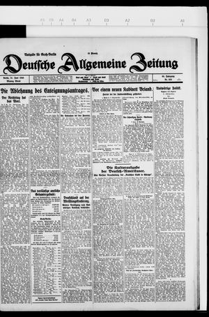 Deutsche allgemeine Zeitung vom 21.06.1926