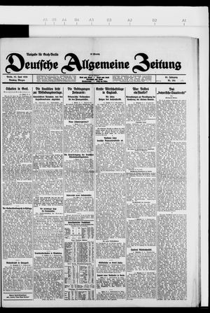 Deutsche allgemeine Zeitung vom 22.06.1926
