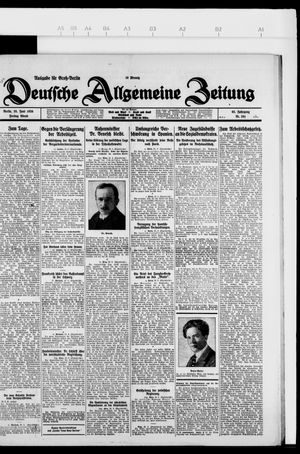 Deutsche allgemeine Zeitung on Jun 25, 1926