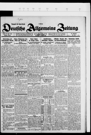 Deutsche allgemeine Zeitung vom 27.06.1926
