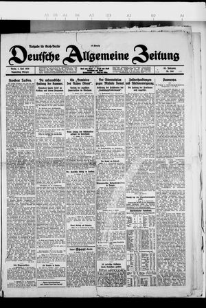 Deutsche allgemeine Zeitung vom 01.07.1926