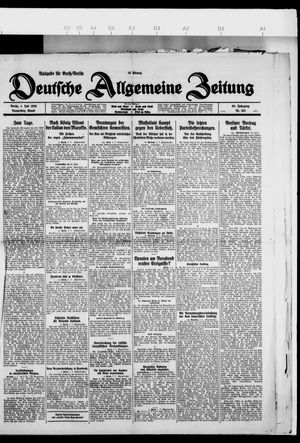Deutsche allgemeine Zeitung vom 01.07.1926