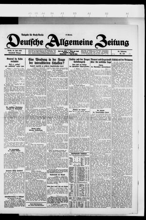 Deutsche allgemeine Zeitung vom 10.07.1926