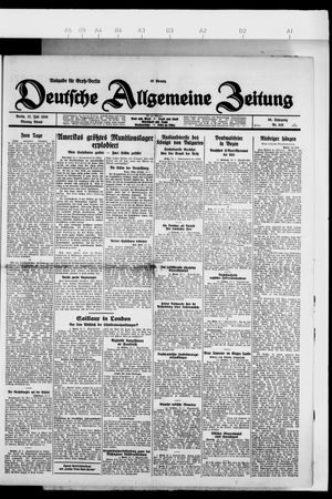 Deutsche allgemeine Zeitung vom 12.07.1926