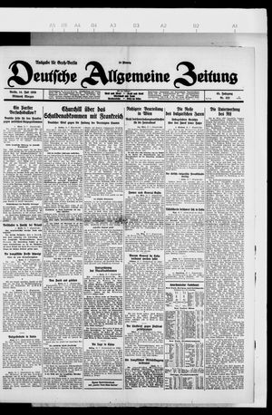 Deutsche allgemeine Zeitung on Jul 14, 1926