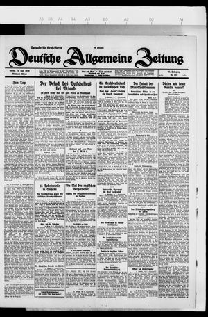 Deutsche allgemeine Zeitung vom 14.07.1926