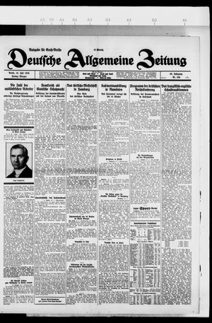 Deutsche allgemeine Zeitung on Jul 16, 1926