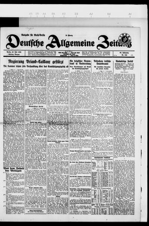 Deutsche allgemeine Zeitung vom 18.07.1926