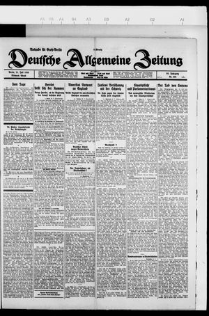 Deutsche allgemeine Zeitung vom 21.07.1926