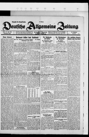 Deutsche allgemeine Zeitung vom 22.07.1926