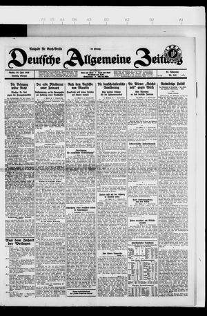 Deutsche allgemeine Zeitung vom 25.07.1926