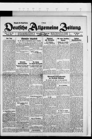 Deutsche allgemeine Zeitung vom 26.07.1926