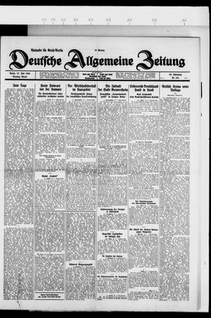Deutsche allgemeine Zeitung vom 27.07.1926
