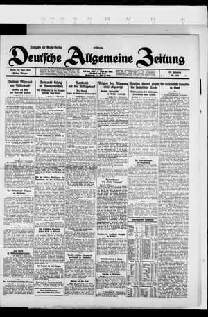 Deutsche allgemeine Zeitung vom 30.07.1926