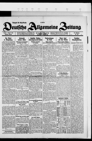 Deutsche allgemeine Zeitung vom 03.08.1926
