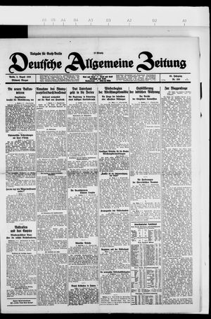 Deutsche allgemeine Zeitung vom 04.08.1926