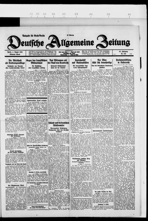 Deutsche allgemeine Zeitung vom 04.08.1926