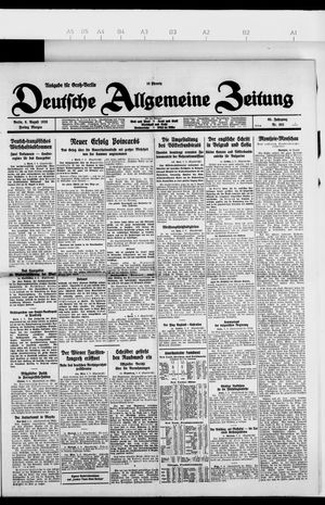 Deutsche allgemeine Zeitung vom 06.08.1926
